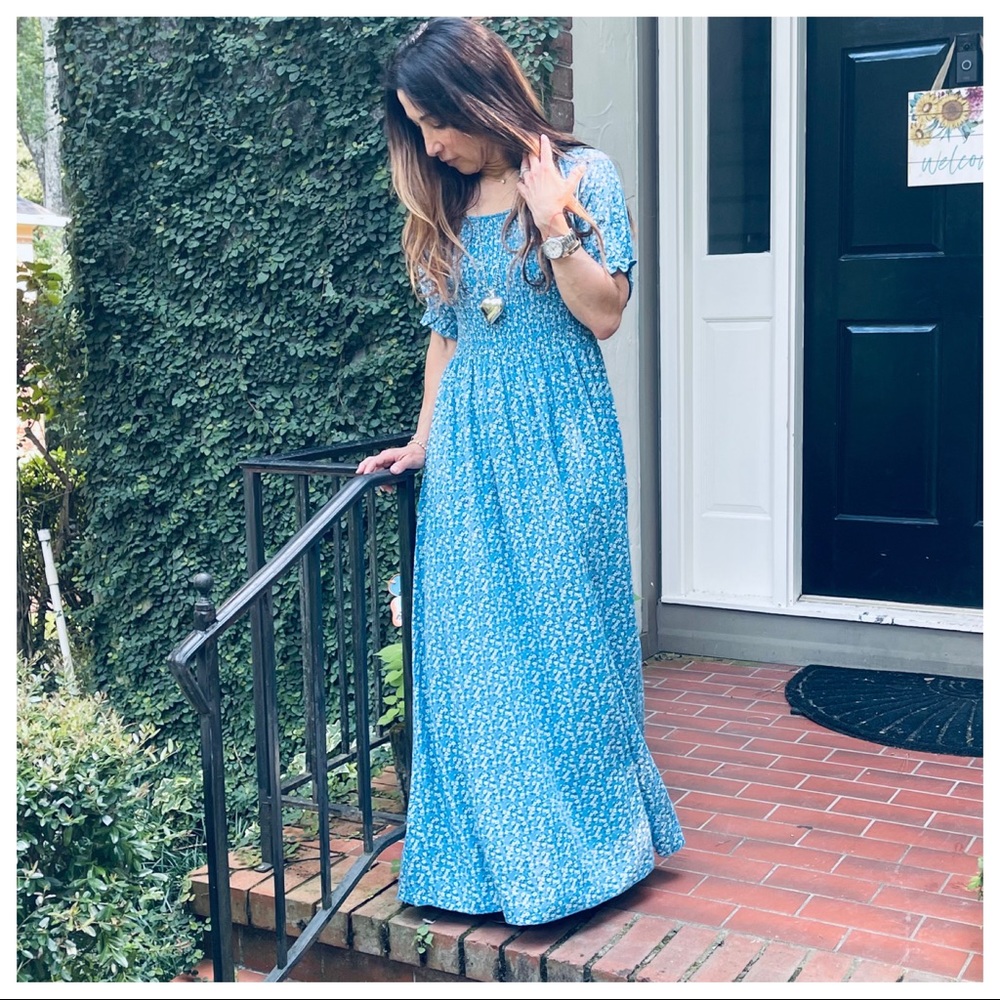 #27 MADE IN ITALY BEAUTIFUL FLORAL MAXI DRESS - Picture 2 of 6